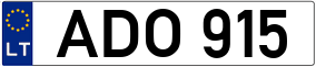 Truck License Plate